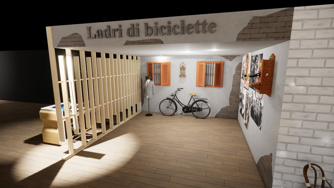 Rendu 3D — salle Ladri di biciclette