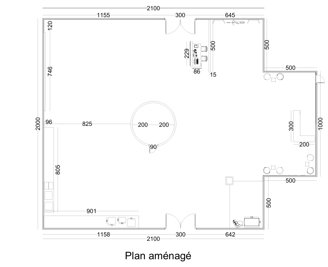 Plan aménagé de l'exposition